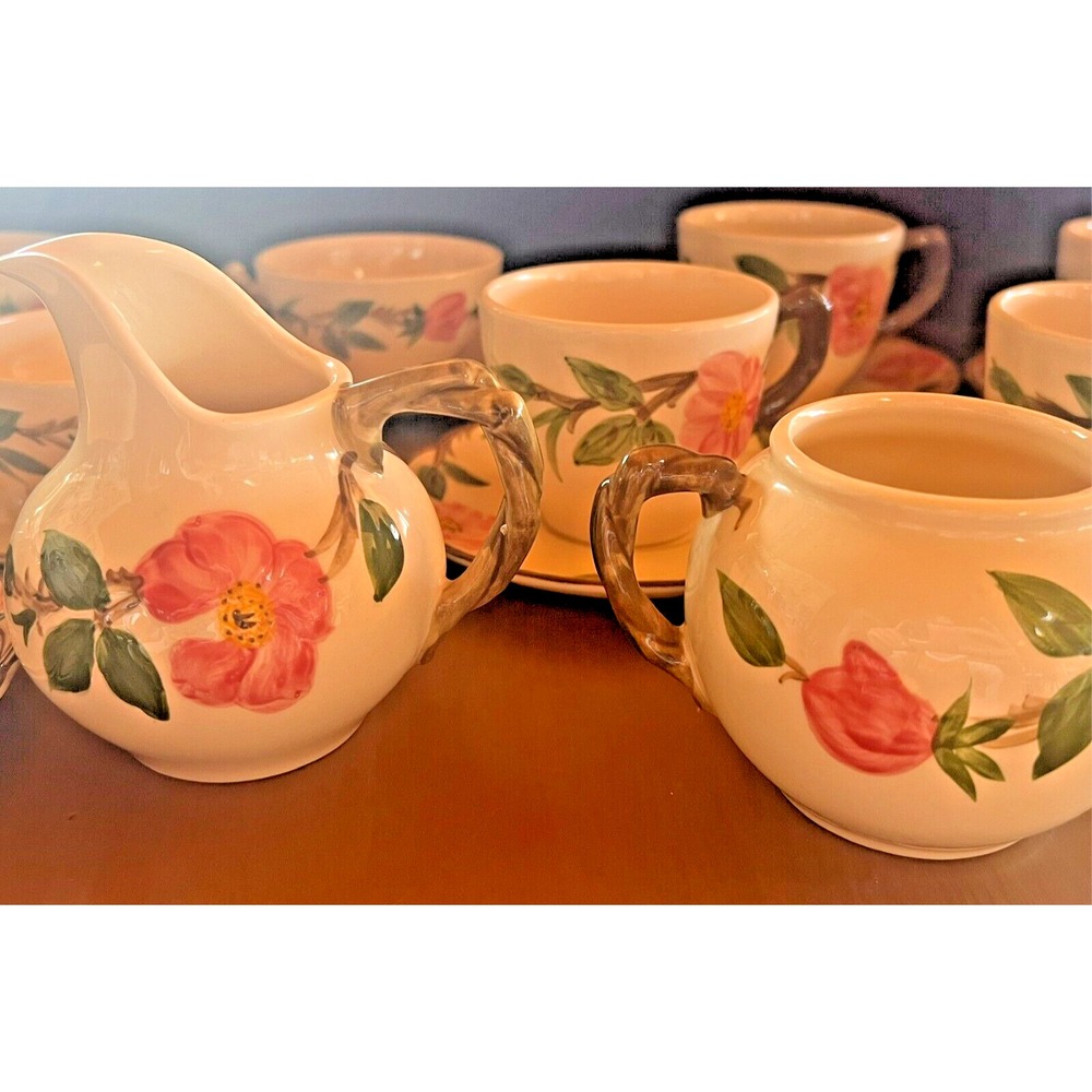 Franciscan Desert Rose Sugar Bowl (no lid) & Creamer USA California Vintage‎